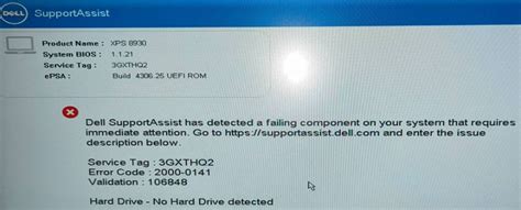 dell hard drive not installed continue testing xps 13|dell hard drive not detected.